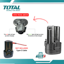 TOTAL - TDLI12428 - Perceuse 12V - 20Nm Ø10mm
