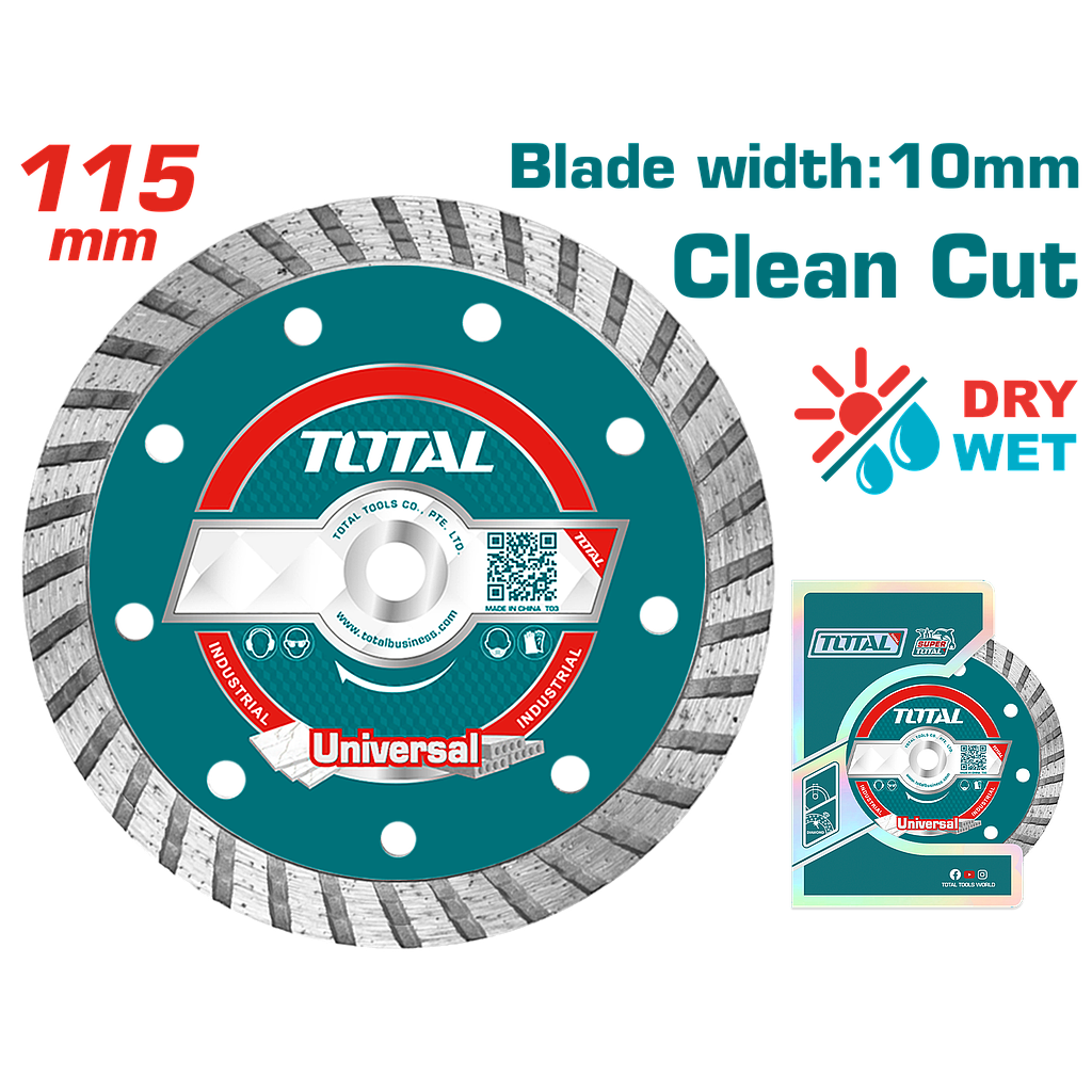 TOTAL - TAC2131153 - Disque Diamant Turbo - Ø115mm