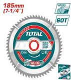 TOTAL - TAC231413 - Disque bois - Ø185mm 60T - Arbre: 20 et 16mm