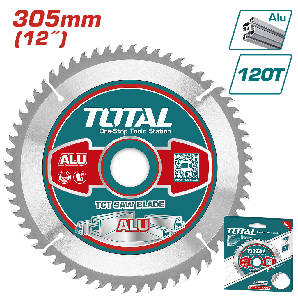 TOTAL - TAC2339212 - Disque Alu - Ø305mm 120T - Arbre: 30 25.4 et 16mm