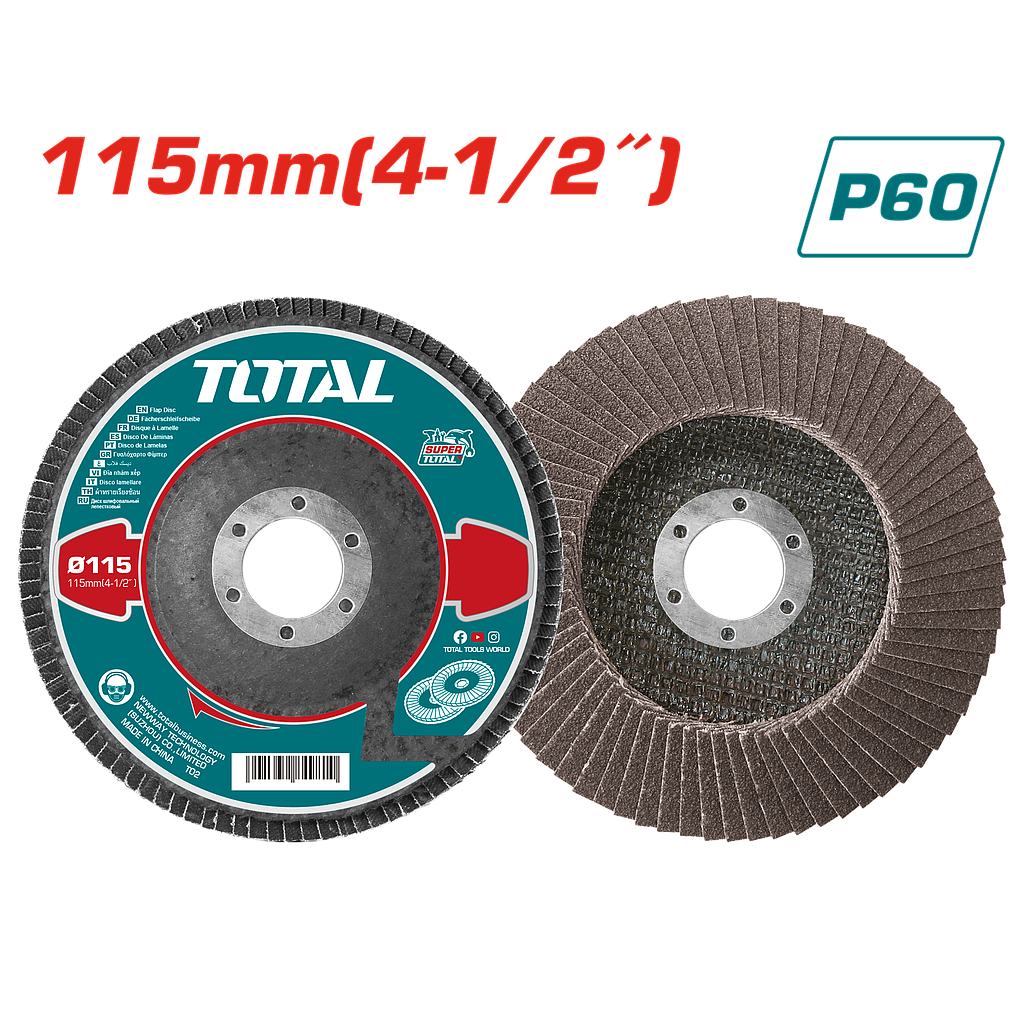 TOTAL - TAC631152 - Disque à lamelles - Ø115mm P60