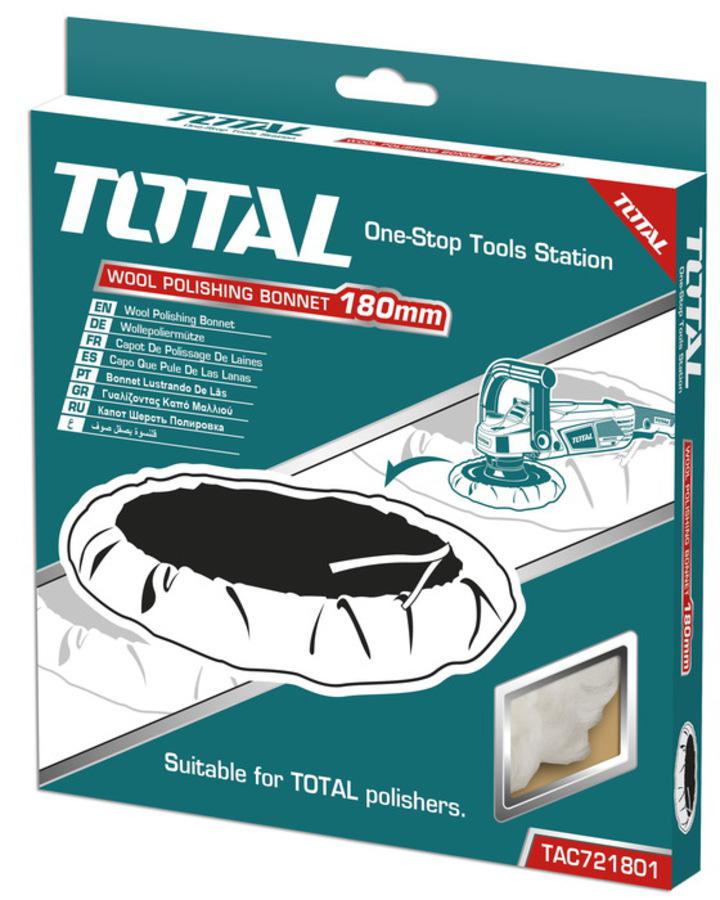 TOTAL - TAC721801 - Bonnet  de polissage en laine - Ø180mm