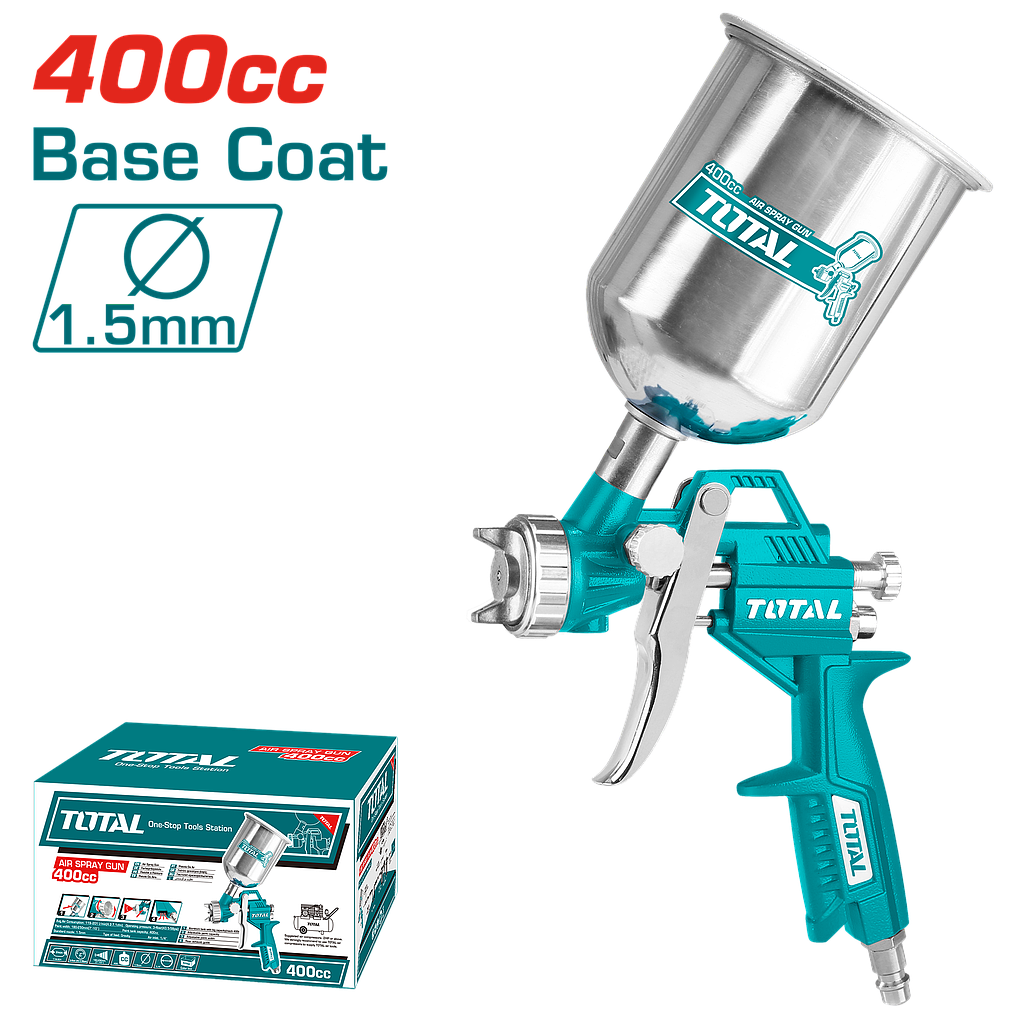 TOTAL - TAT10401 - Pistolet Peinture - Ø1.5mm 400cc