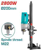 TOTAL - TDDM28001 - Carotteuse Diamant 2800W - Ø200mm