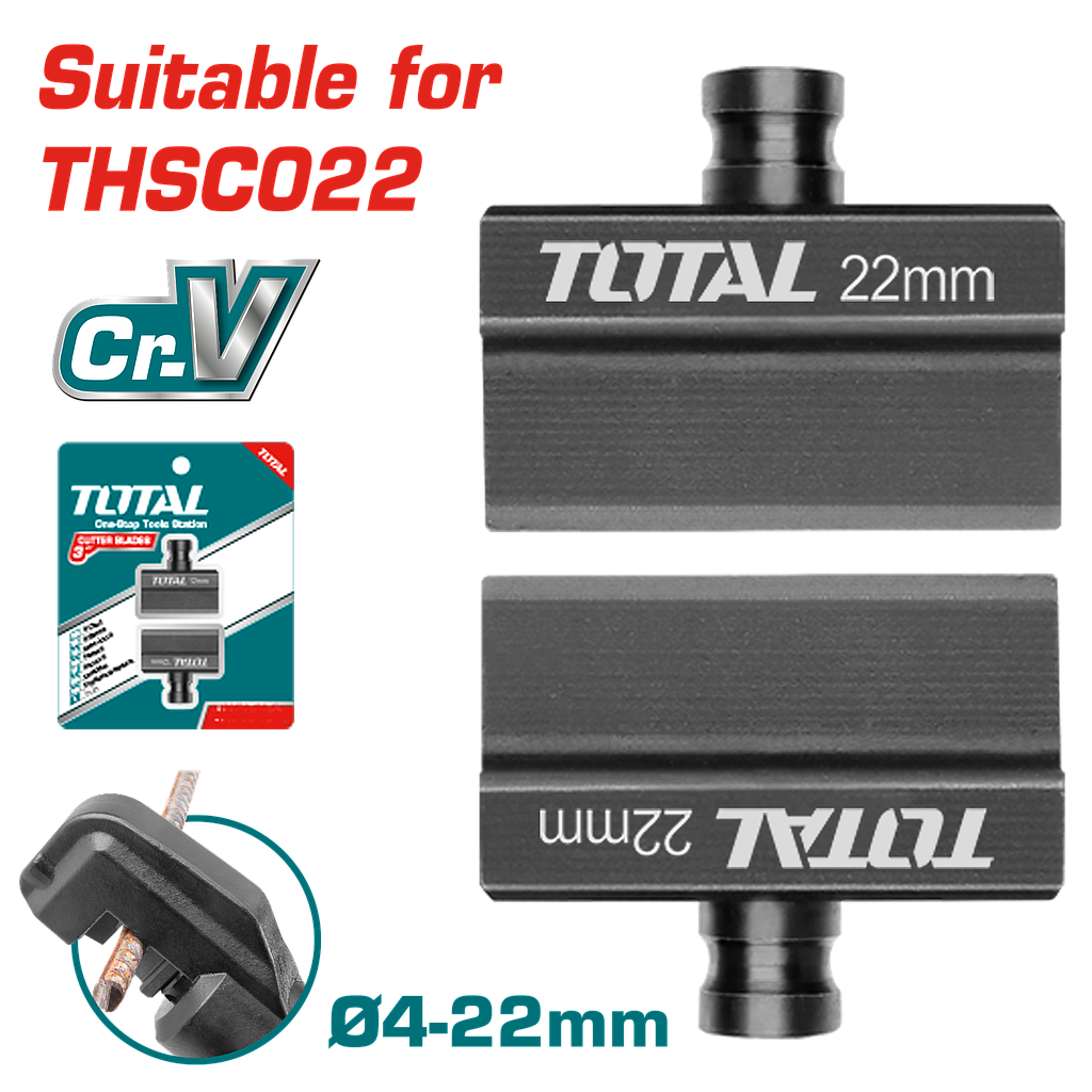 TOTAL - THSC022B - Lame Cisaille hydraulique Ø4-22mm