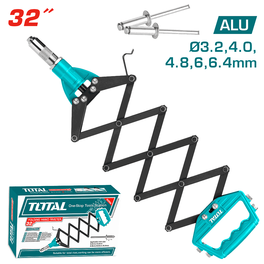TOTAL - THT32321 - Pince à rivet extensible 32"