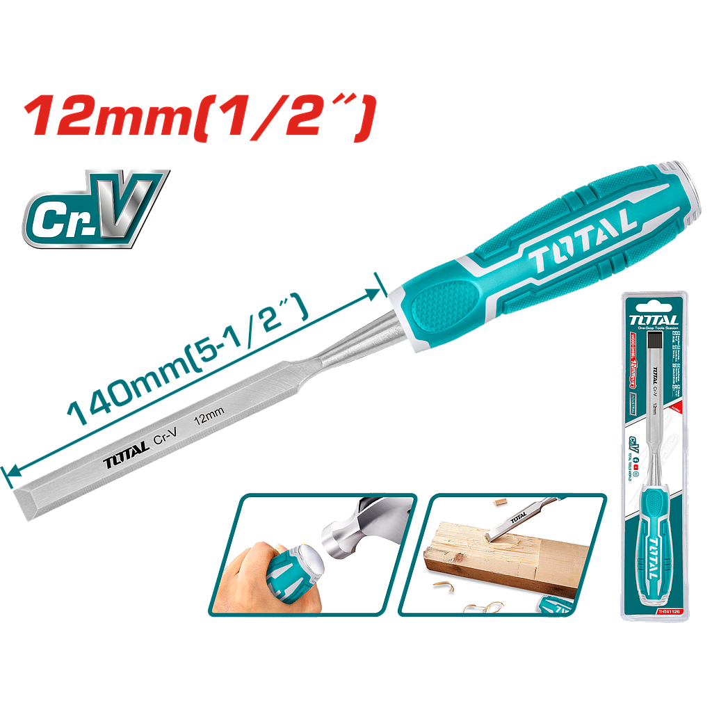 TOTAL - THT41126 - Ciseau à bois 12mm