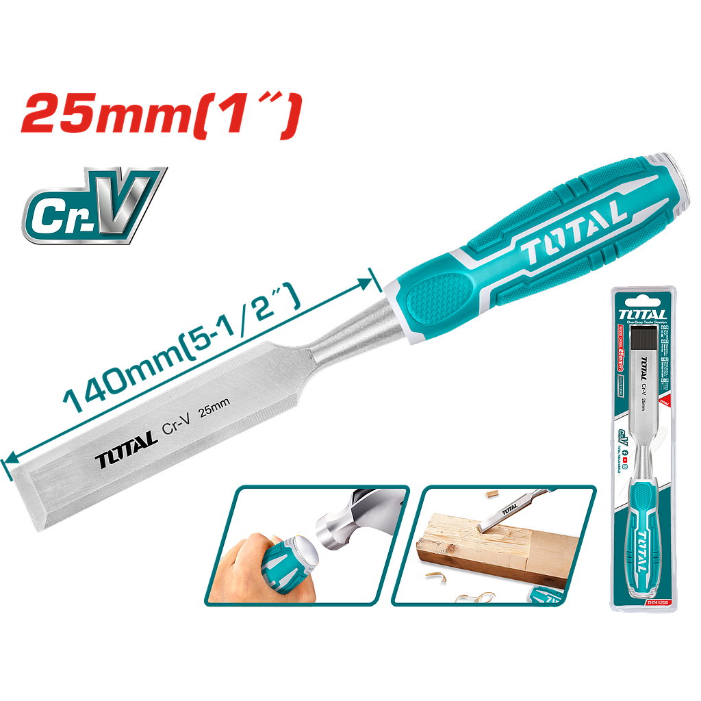 TOTAL - THT41256 - Ciseau à bois 25mm