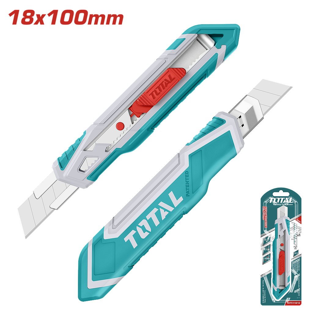 TOTAL - THT511816 - Couteau à lame fixe - 18x100mm