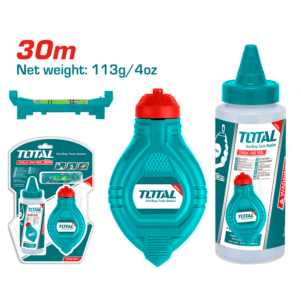 TOTAL - THT661301 - Cordeau traceur 30m