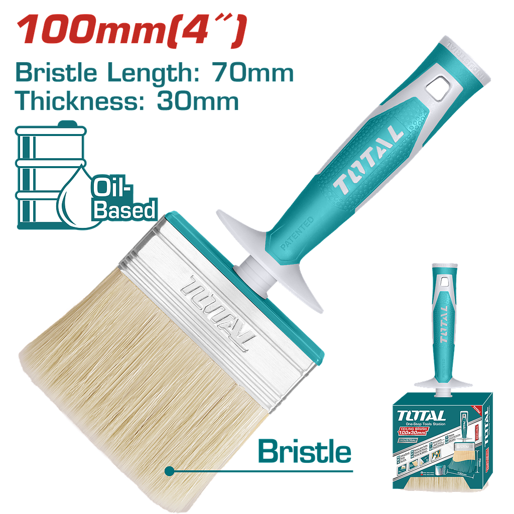 TOTAL - THT84100306 - Pinceau à base d'huile 4''