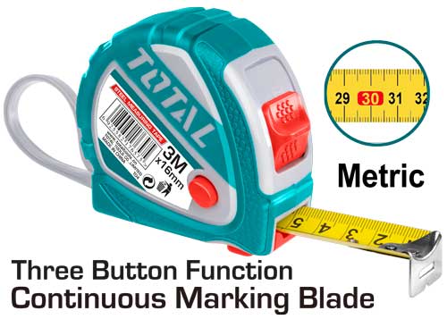 TOTAL - TMT126052 - Mètre à ruban 5x25mm