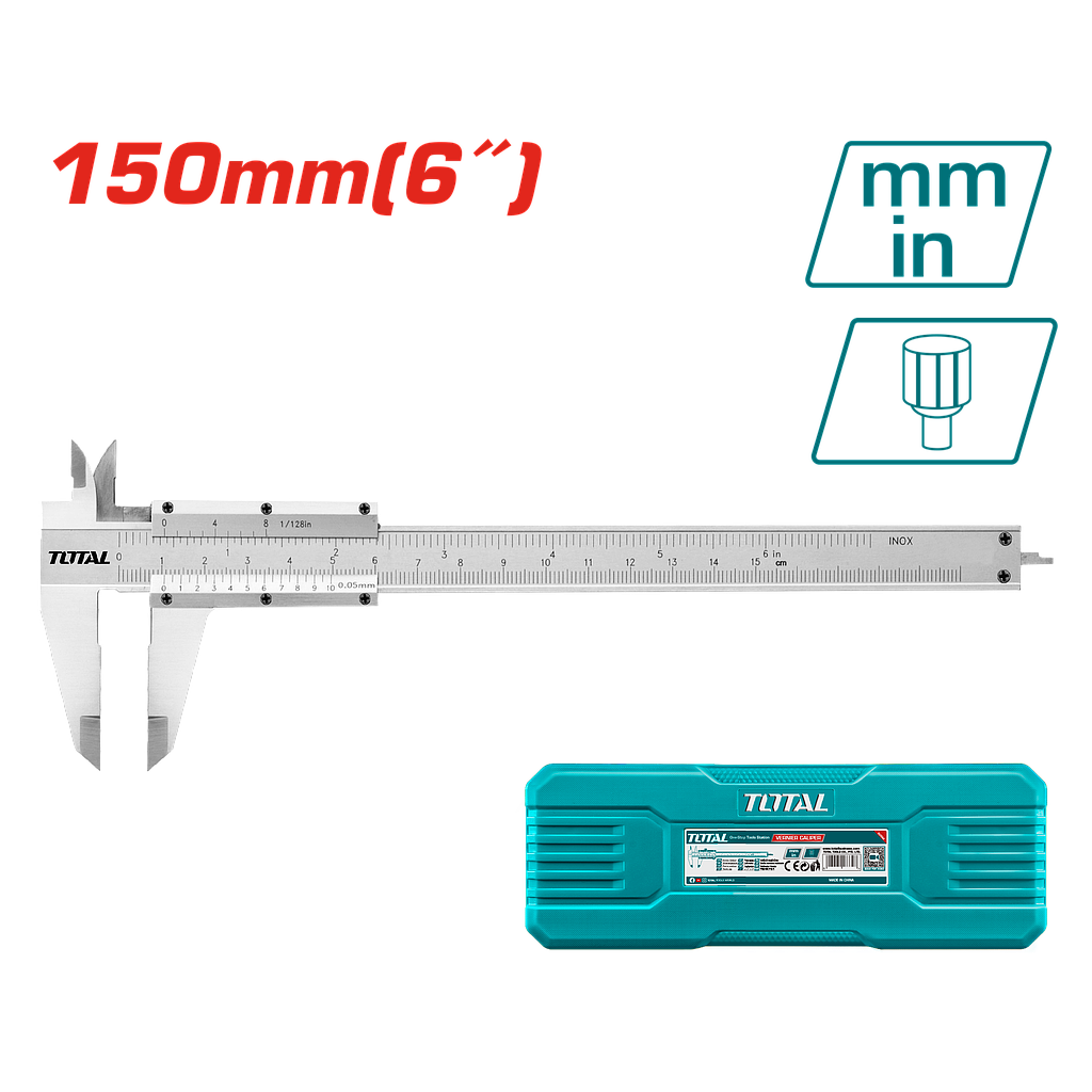 TOTAL - TMT311501 - Pied à coulisse 150mm - Alu