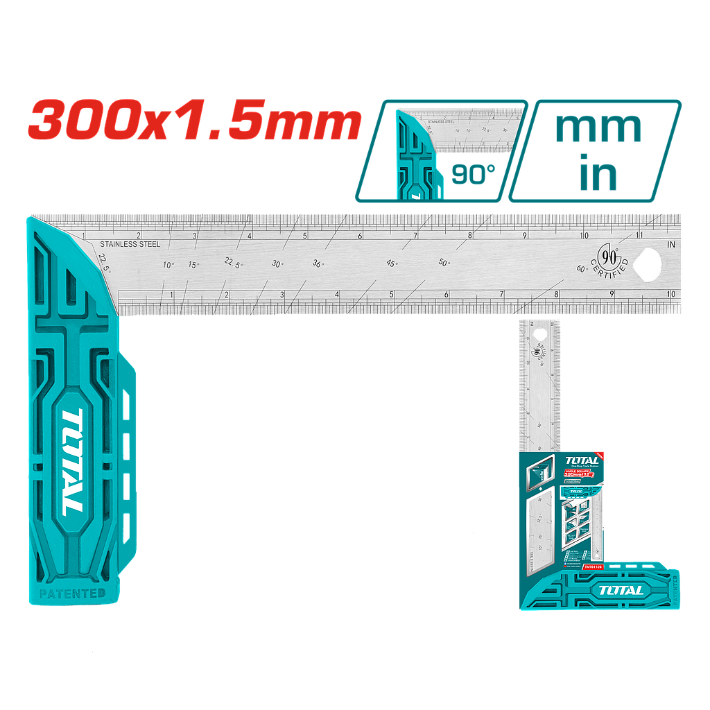 TOTAL - TMT61126 - Equerre de menuisier - 300mm
