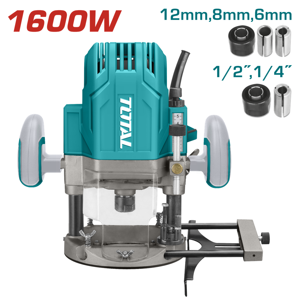 TOTAL - TR111216 - Défonceuse électrique 1600W - 12mm