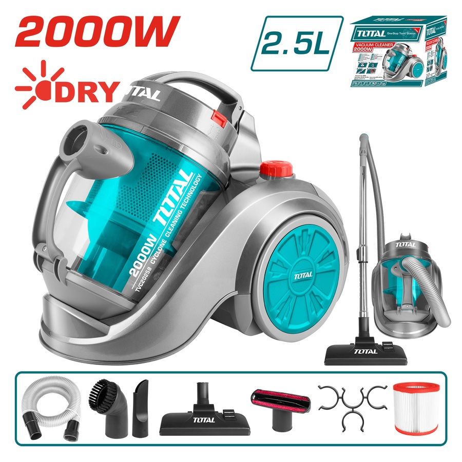 TOTAL - TVC20258 - Aspirateur 2000W - 2,5L