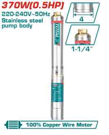 TOTAL - TWP53701 - Pompe puit profond - 48m 6.0m³/h