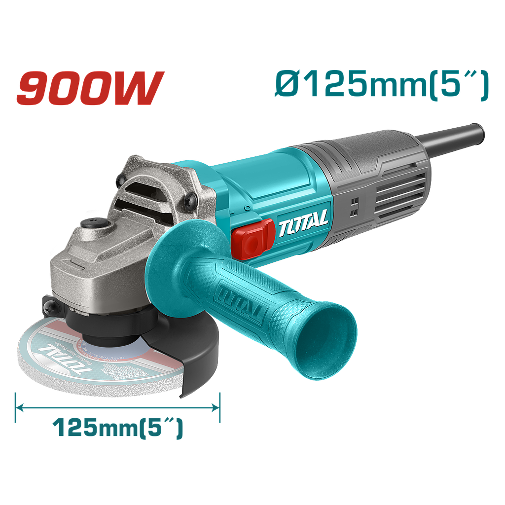 TOTAL - TG10912556 - Meuleuse d'angle 900W - Ø125mm