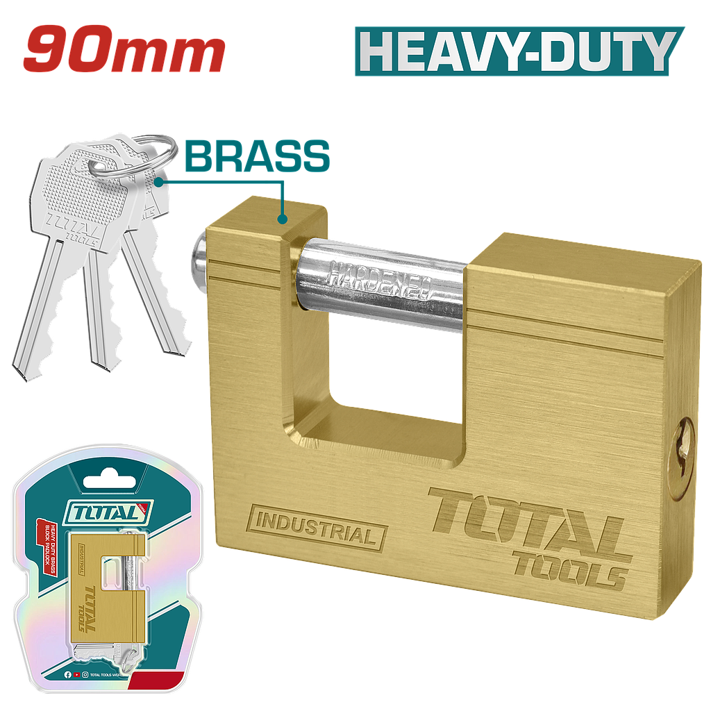 قفل نحاسي مستطيل 90mm
