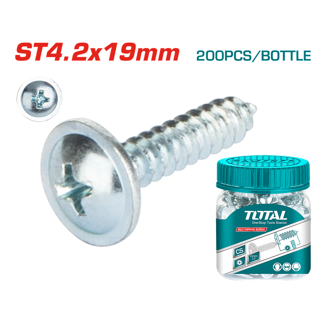 TOTAL - WJPS4201921 - Vis pour tole 4.2x19mm