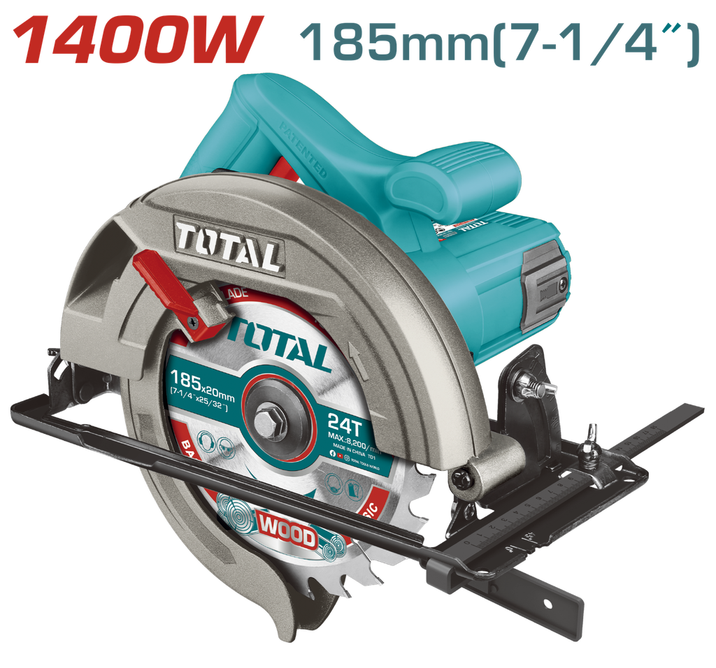 TOTAL - TS11418526 - Scie circulaire 1400W - Ø185x20mm