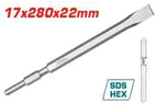 TOTAL - TAC153172 - Burin plat 17x280mm (Marteau 1300W)