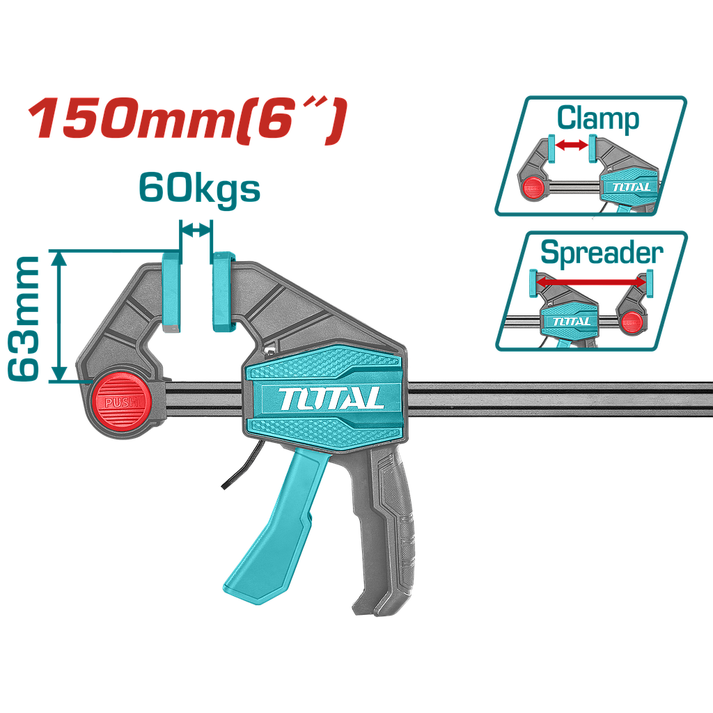 TOTAL - THT1340601 - Serre-joint 63x150mm