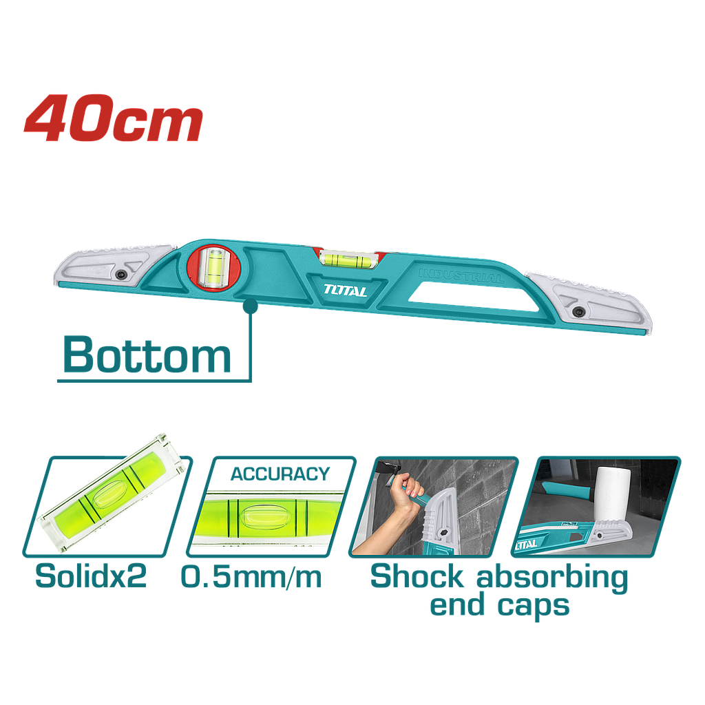 TOTAL - TMT221406 - Niveau maçon 40cm
