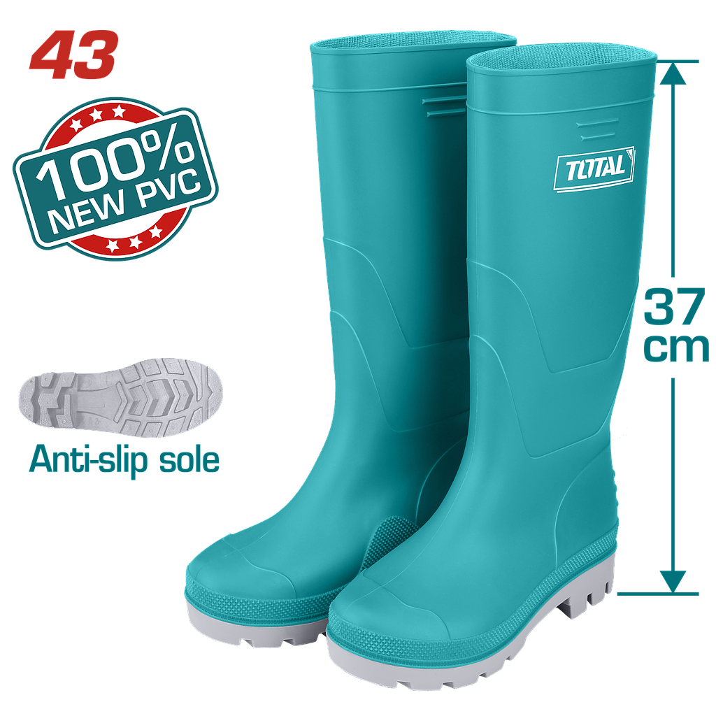 TOTAL - TSP302L.43 - Bottes de pluie  37cm - Taille 43
