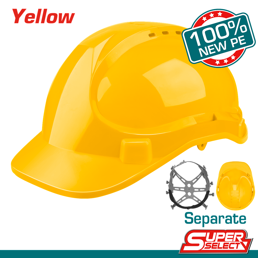 TOTAL - TSP2612 - Casque de sécurité jaune