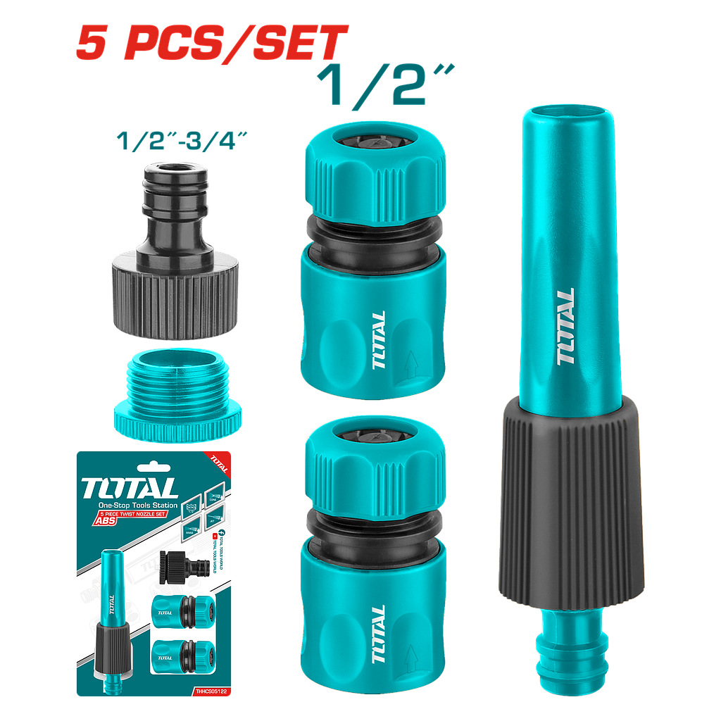 TOTAL - THHCS05122 - Ensemble de 5 buses torsadées 1/2"