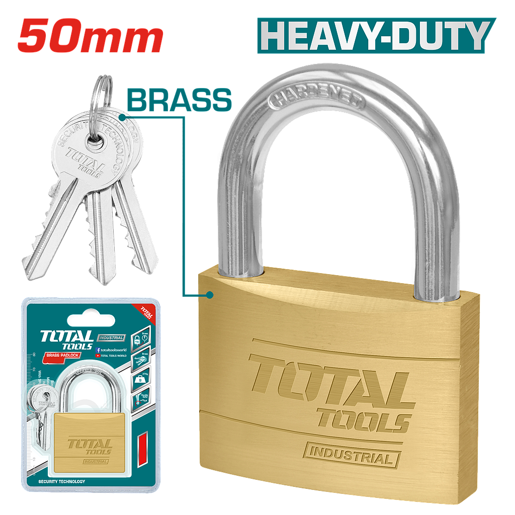 TOTAL - TLK32502 - Cadenas en laiton 50mm