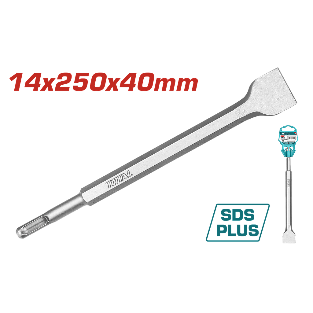 TOTAL - TAC15121412  - Burin plat sds plus - 14x250mm