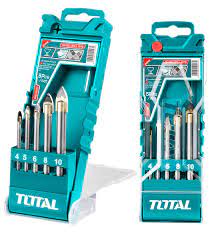 TOTAL - TACSD7256 - Jeu de 5 forets à verre - Ø1-8mm