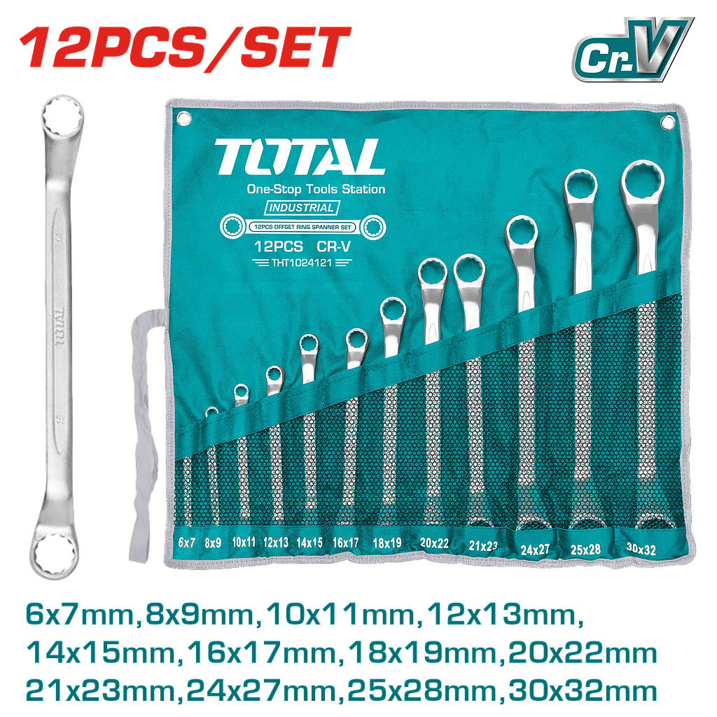 TOTAL - THT1024121 - Jeu de polygonales Ø6-32mm