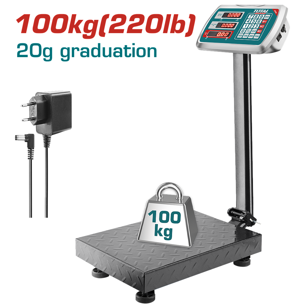 TOTAL - TESA31001 - Balance Electronique 100 kg