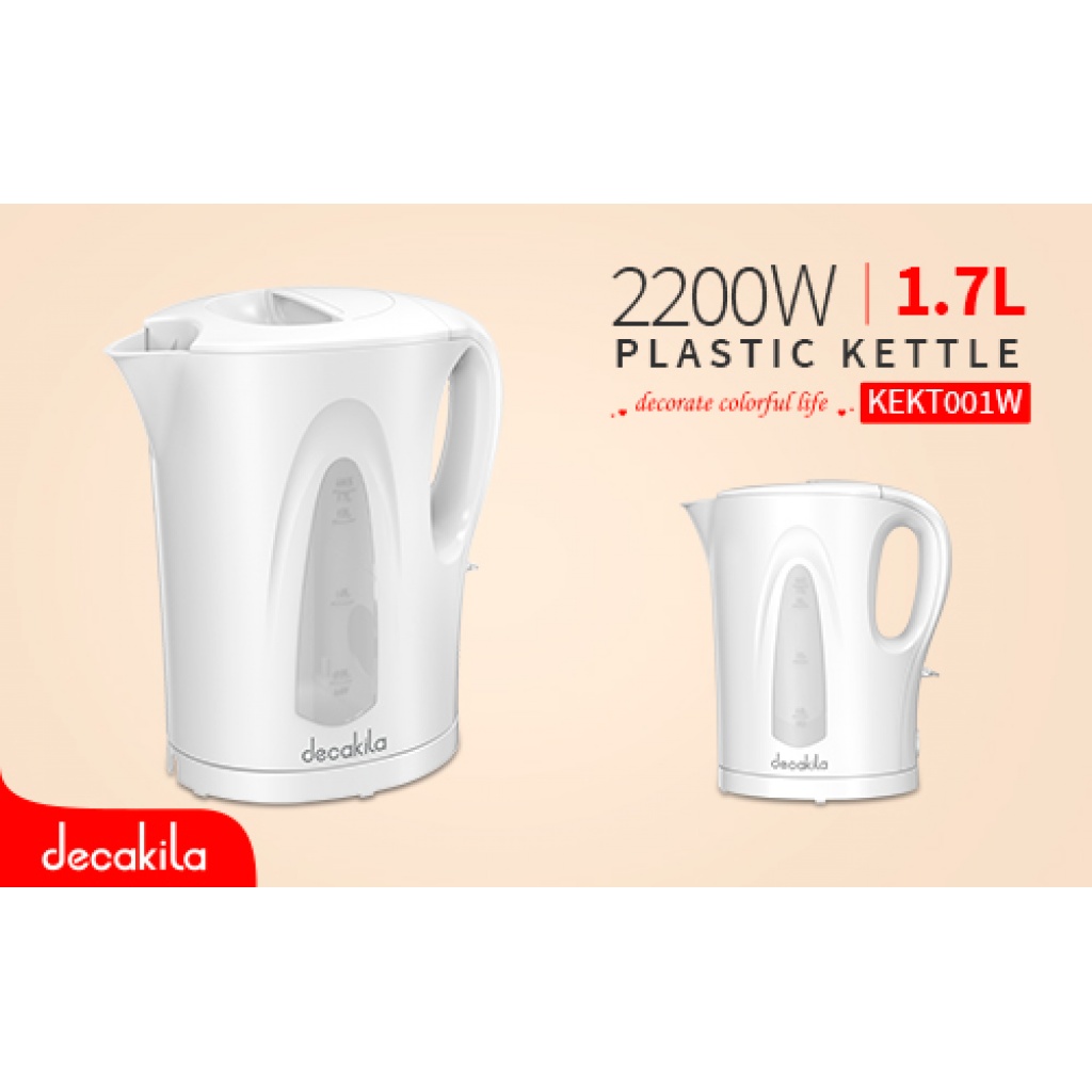 DECAKILA - KEKT001W - BOUILLOIRE PLASTIQUE Decakila 1.7L 2200W