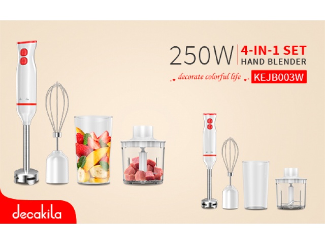 DECAKILA - KEJB003W - Kit 4 EN 1 Bras mixeur Decakila