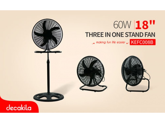 مروحة عمودية 3 في 1 مقاس 18 بوصة