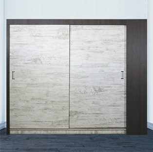 Armoire 240 Coulissante  Rangement Latral Ouvrant, [10244-3T]