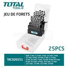 طقم ريش حديد HSS 25 قطعة Ø1-13mm