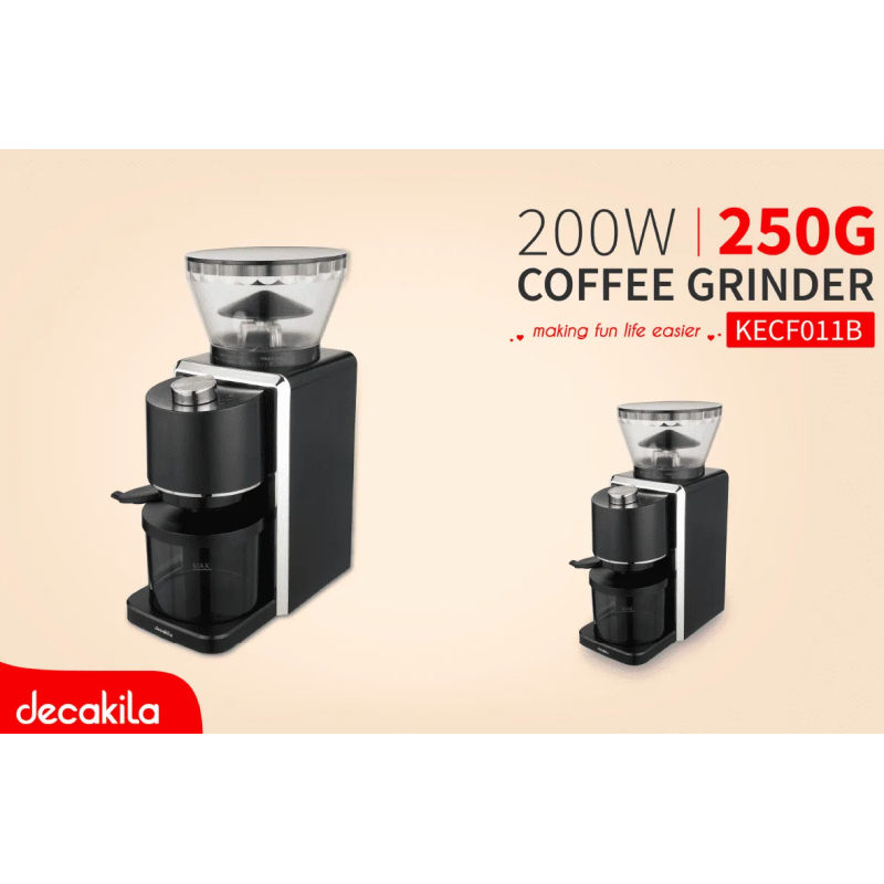 DECAKILA - KECF011B - Moulin à café - 200W 250G