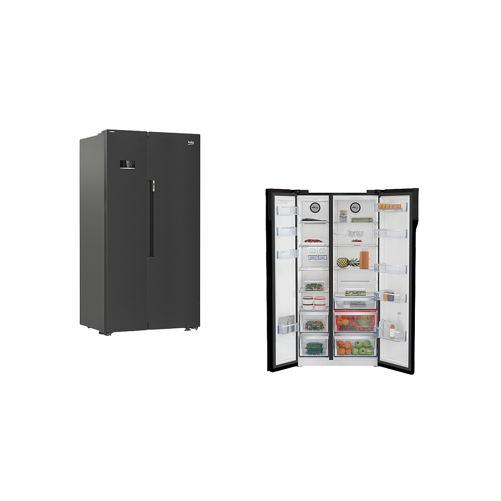 Réfrigérateur-congélateur beko (Side by Side, 91 cm) 