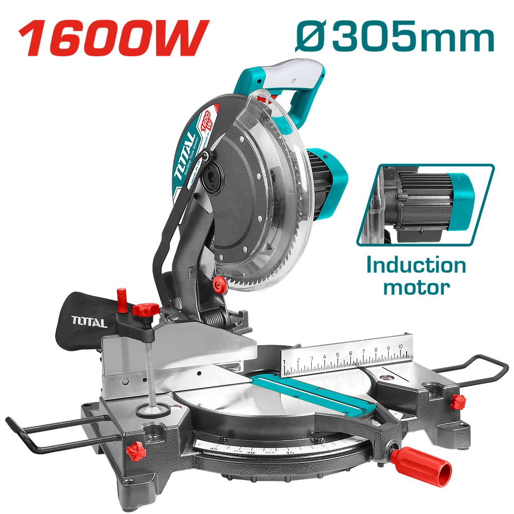 TOTAL - TS42163051 - Scie à onglet 1600W - Ø305×30mm