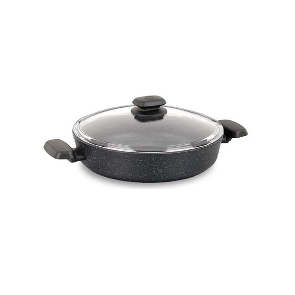 A1843 - Cocotte basse en fonte Ornella Alu. 24x6,5 cm