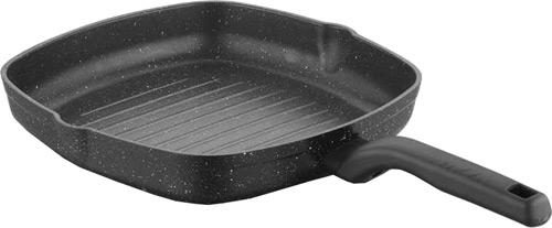 A1120 - Poêle grill induction carrée 28x28cm/3,0l Ornella Alu.