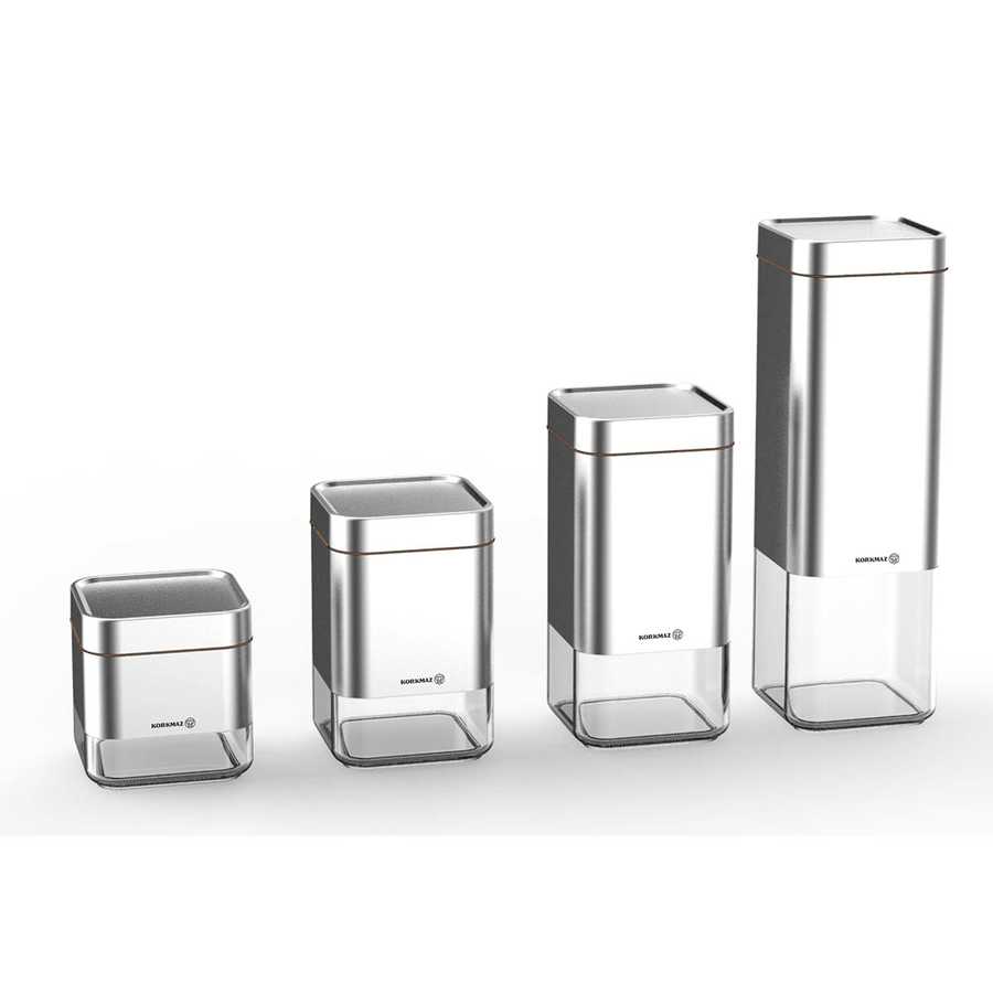 A693-02 - Ensemble de rangement Stora 4 pièces, satiné