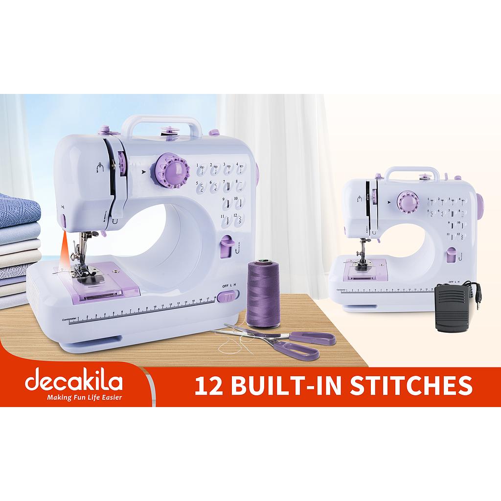 DECAKILA - KUTT031W - Machine à coudre multi-fonction