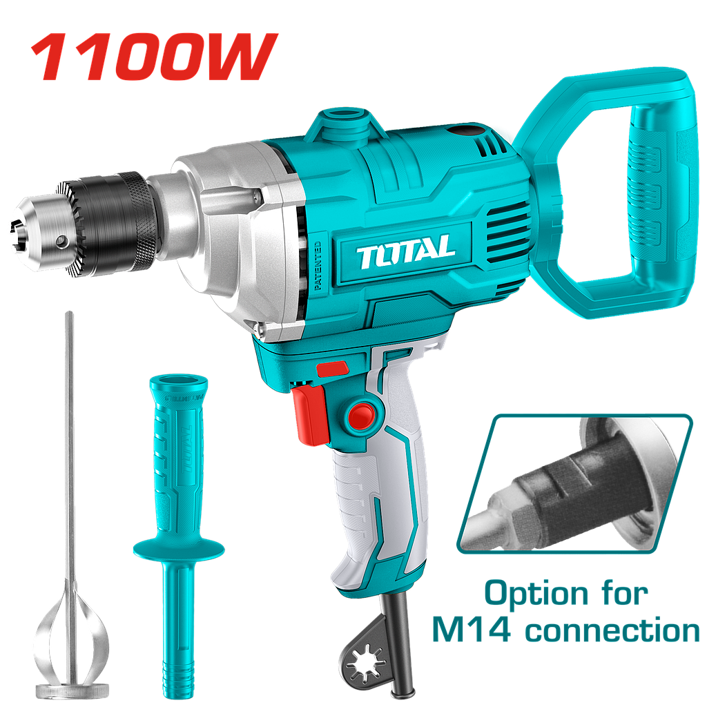 TOTAL - TD61106 - Malaxeur perceuse 1100W - Ø16mm