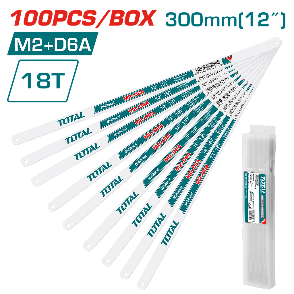 TOTAL - THT572188 - Lame de scie à métaux 18T